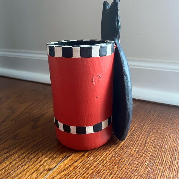 Tuxedo Cat Pencil Holder - Picture 4 of 5